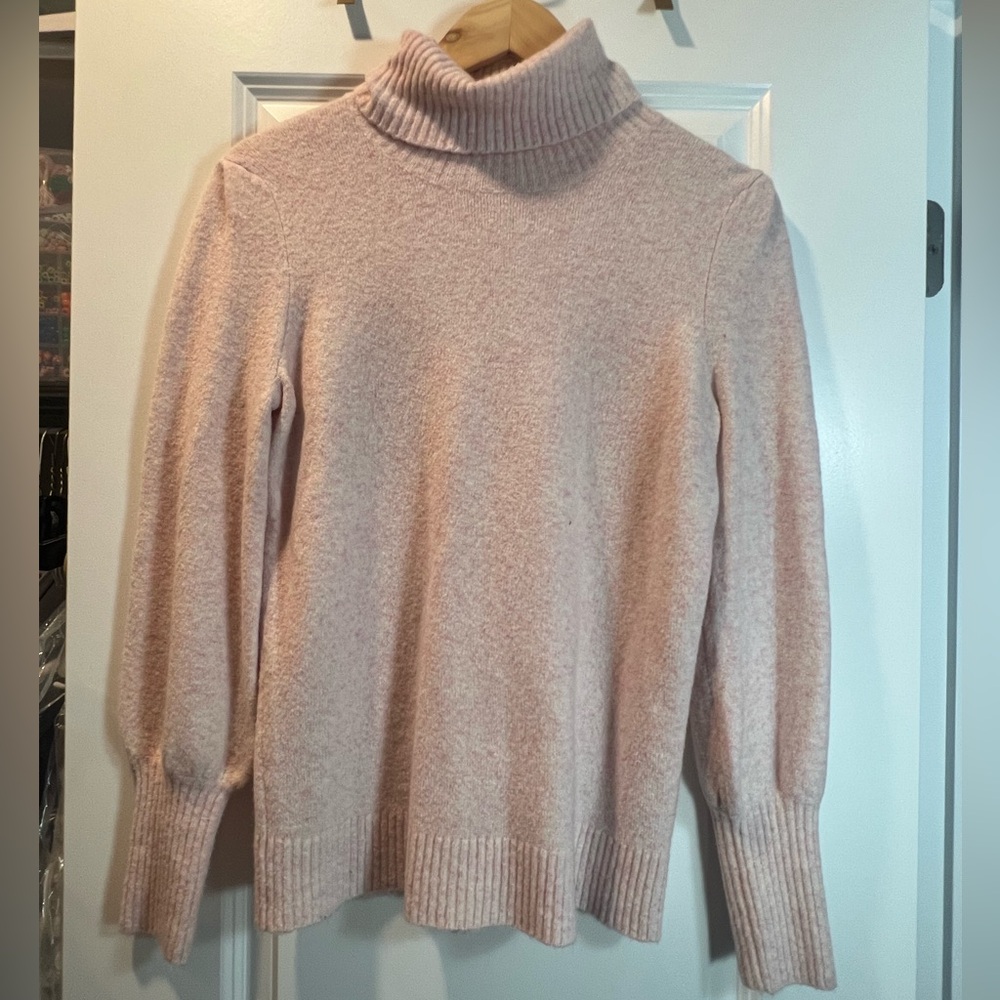 J. Crew Light Pink Cowl Neck Sweater size XS